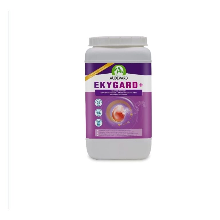 Ekygard es un suplemento formulado con pectina lecitina, lithothamne y Yea Sacc para proteger el estómago de tu caballo. Reduce la acidez, estabiliza la flora intestinal y promueve una salud digestiva óptima. Ekygard, suplemento digestivo para caballos, pectina lecitina, lithothamne, Yea Sacc, salud gastrointestinal, protección estomacal