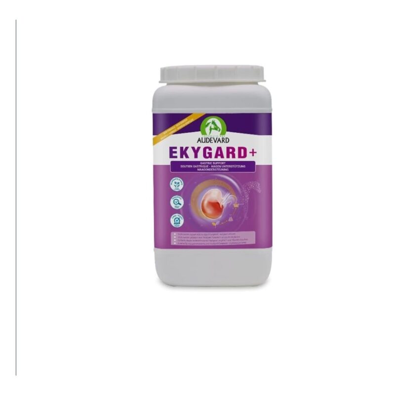 Ekygard es un suplemento formulado con pectina lecitina, lithothamne y Yea Sacc para proteger el estómago de tu caballo. Reduce la acidez, estabiliza la flora intestinal y promueve una salud digestiva óptima. Ekygard, suplemento digestivo para caballos, pectina lecitina, lithothamne, Yea Sacc, salud gastrointestinal, protección estomacal