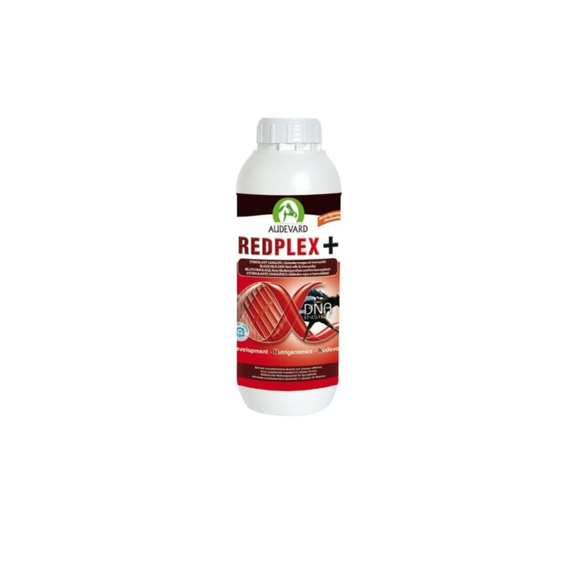 REDPLEX + es un alimento complementario de AUDEVARD, ideal para caballos en esfuerzo intenso. Proporciona hierro y vitaminas esenciales para mejorar el rendimiento y la recuperación