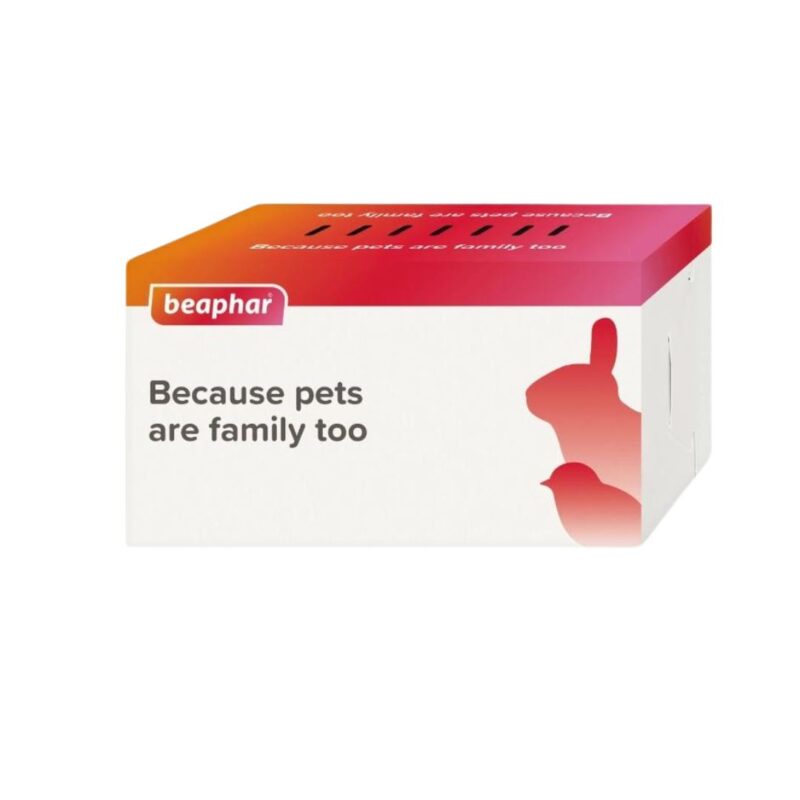 Transporta a tus mascotas pequeñas de forma segura con la Caja de Transporte Beaphar, ideal para aves y roedores. Práctica, ventilada y perfecta para desplazamientos cortos.