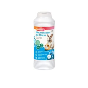Elimina los malos olores de la jaula de tu roedor con el Neutralizador de Olores Beaphar. Con probióticos, biodegradable y seguro. Formato de 600g.