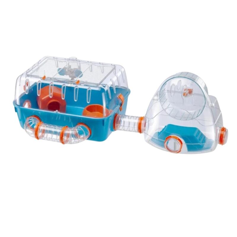 La Ferplast Combi 2 es una jaula para hámsters con diseño transparente, gimnasio externo y tubos conectables. Espaciosa, ventilada y personalizable para el máximo bienestar de tu mascota.