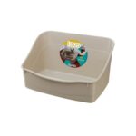 Ferplast Baño de Plástico para Conejos: higiene y comodidad en un diseño práctico y duradero. Fácil de limpiar, con bordes altos y base antideslizante. ¡Compra ahora y mejora el hábitat de tu mascota!