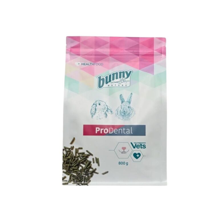 Bunny Salud Prodental Alimento Completo para Conejos Enanos: nutrición especializada para problemas dentales. Tamaño de pellet adaptado, mayor contenido energético y proteína de lenteja de agua
