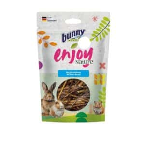 Bunny Snacks Enjoy Nature Madera de Peral es un snack natural 100% de madera de peral, ideal para el cuidado dental y el entretenimiento de conejos y roedores.