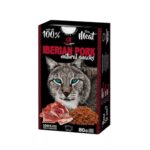 Descubre Alpha Spirit Snack Natural de Jamón para gatos. Caja de 6x80g con proteína de calidad, sin cereales y con ingredientes funcionales para su bienestar.