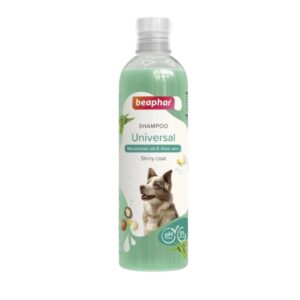 El champú Beaphar Universal 250ml es ideal para todos los perros. Con Aloe Vera, pH neutro, sin parabenos ni siliconas. Vegano, con aroma fresco y envase reciclado. Perfecto para uso diario.