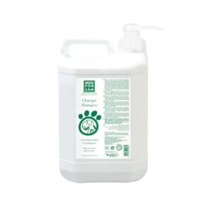 Descubre MENFORSAN Champú Acondicionador para perros con pelajes largos y rizados. Aporta volumen, brillo e hidratación profunda con aroma a fresa y rosa.