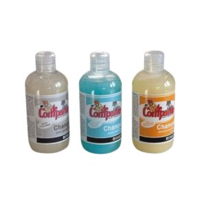 Champú con proteínas para perros y gatos: aporta volumen, fuerza y brillo al pelaje. Con gluten hidrolizado y fórmula fortalecedora para un pelo más sano y resistente.