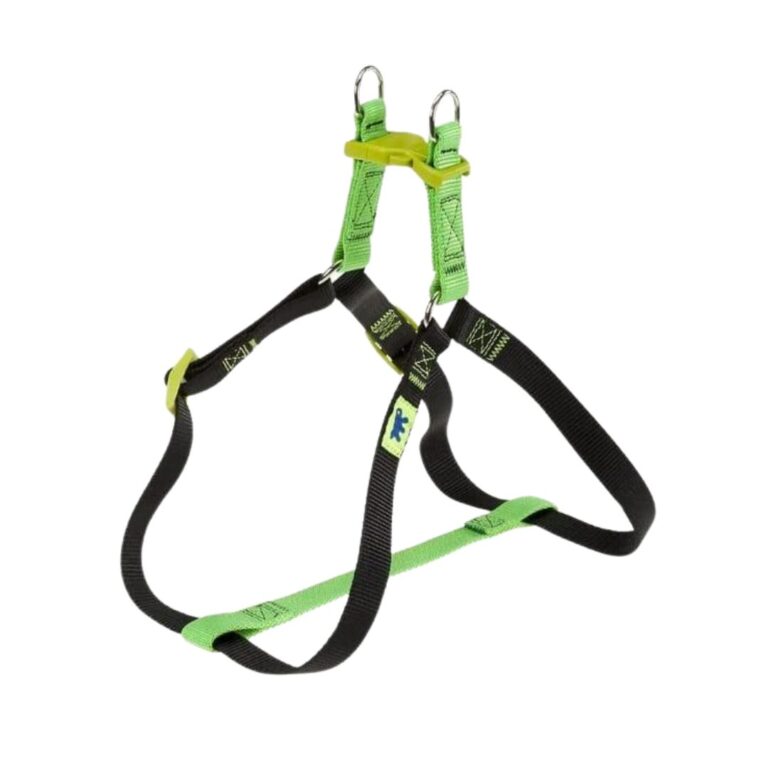 Compra Ferplast Arnés Easy Colours P Medium Verde, arnés ajustable, cómodo y duradero para perros medianos. Color vibrante y diseño ergonómico para paseos seguros.