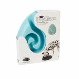 Comedero interactivo Buster Dogmaze verde lima de 39x32 cm. Ralentiza la alimentación, estimula mentalmente y previene atragantamientos. Marca Kruuse.