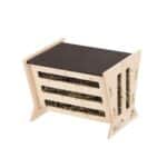 El Comedero de Heno 1 de Ferplast, hecho en madera natural, mantiene el alimento limpio y accesible para conejos y cobayas. Con techo deslizable y diseño funcional que reduce desechos.