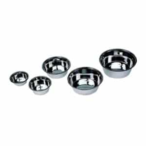 Comedero Freedog de acero inoxidable con capacidad de 4,7 litros. Resistente, fácil de limpiar y ideal para perros y gatos grandes.