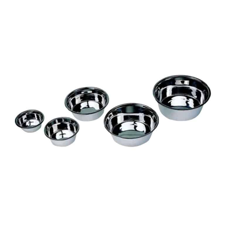 Comedero Freedog de acero inoxidable con capacidad de 2,8 litros. Resistente, fácil de limpiar y apto para perros y gatos medianos y grandes.