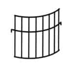 Comedero para jaula Rabbit 100 Deluxe en gris de Ferplast. Accesorio práctico y resistente para alimentar conejos y pequeños roedores dentro de su jaula.