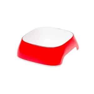 Comedero Glam XS 200 ml en color rojo. Ideal para perros y gatos pequeños, resistente y fácil de limpiar.