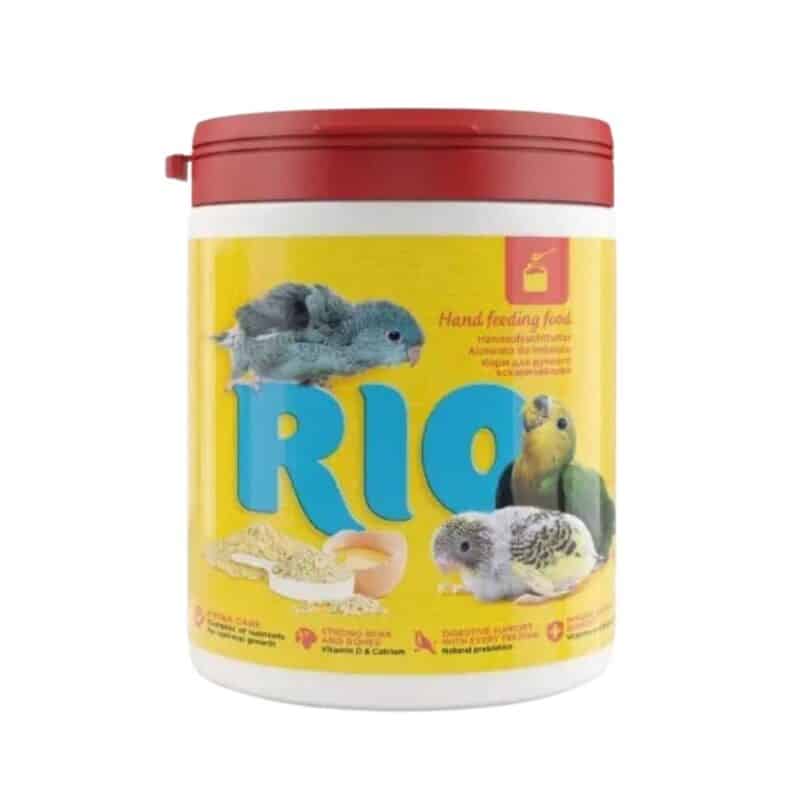 RIO Comida a Mano para Crías 400gr es un alimento completo y nutritivo para aves desde la eclosión hasta el destete. Favorece huesos fuertes, plumaje saludable y sistema inmunitario.