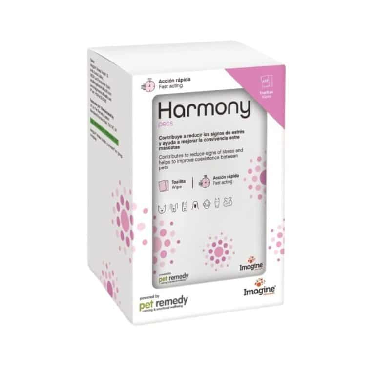 Las toallitas Harmony Pets ayudan a reducir el estrés en mascotas de forma segura y ecológica. Paquete de 12 unidades biodegradables, ideal para viajes, tormentas o visitas al veterinario. Suaves, calmantes y sin químicos agresivos.