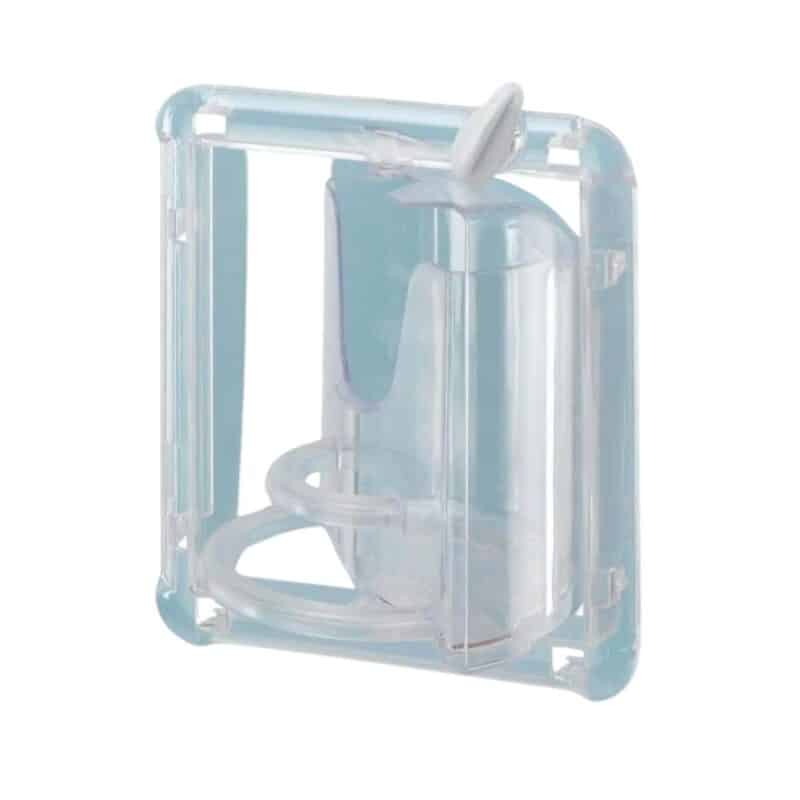 Comedero giratorio Ferplast Brava para pájaros. Rellena desde fuera sin abrir la jaula. Higiénico, seguro y fácil de usar. Ideal para jaulas medianas.