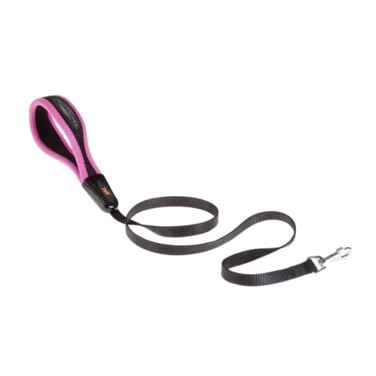 Descubre la correa Ferplast ERGOFLUO 120 cm Rosa para perros pequeños. Con asa ergonómica acolchada y nylon resistente, ofrece comodidad, seguridad y diseño italiano en cada paseo.
