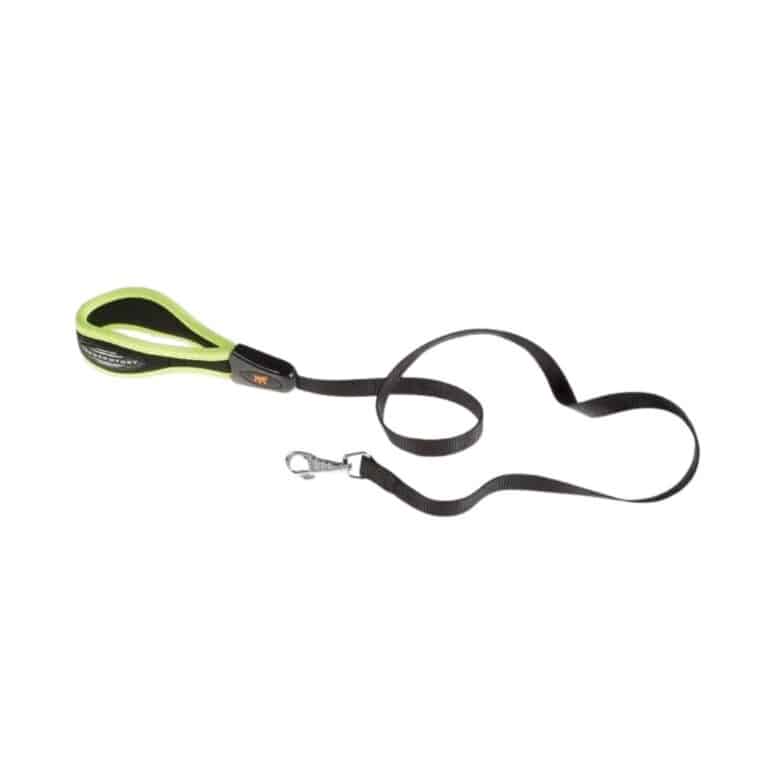 Adquiere la correa Ferplast Ergofluo G25 120 amarillo con asa ergonómica y nylon resistente. Ideal para paseos cómodos, seguros y con alta visibilidad.