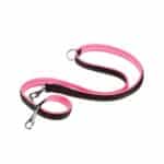 Correa de entrenamiento Ferplast Ergofluo GA20 200 en rosa vibrante. Ajustable hasta 2 metros, con agarre ergonómico y materiales resistentes. Ideal para paseos y adiestramiento.