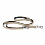 Correa para perro Ferplast Cricket Matic GA15 200 Beige. Ajustable hasta 2 m, con mosquetón automático y mango acolchado. Ideal para paseos cómodos y entrenamientos.