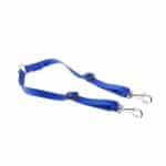 Correa doble Ferplast TWIN 15/42 CS para perros medianos y grandes. Nylon ajustable, resistente y cómoda. Ideal para paseos seguros y sin enredos.