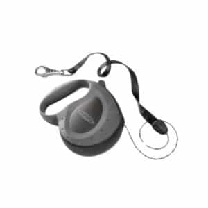 Correa retráctil con cordón Ferplast Flippy Controller Large en color negro. Control y comodidad para paseos seguros con perros grandes. Diseño resistente y elegante.