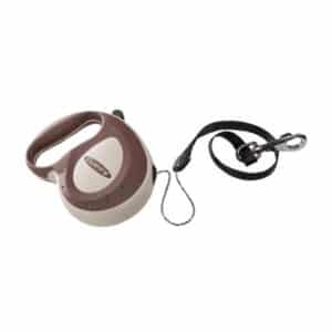 Compra la correa retráctil Ferplast Flippy Controller Tape en color burdeos. Innovador sistema patentado que mantiene la cinta en tensión, ideal para paseos seguros y limpios.