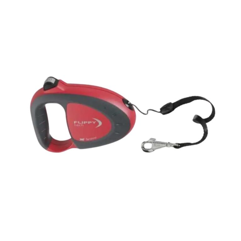Compra la correa Ferplast Flippy Tech Cordón M en rojo. Retráctil, ergonómica y segura. Ideal para paseos cómodos con perros medianos. Disponible en Bixoto.