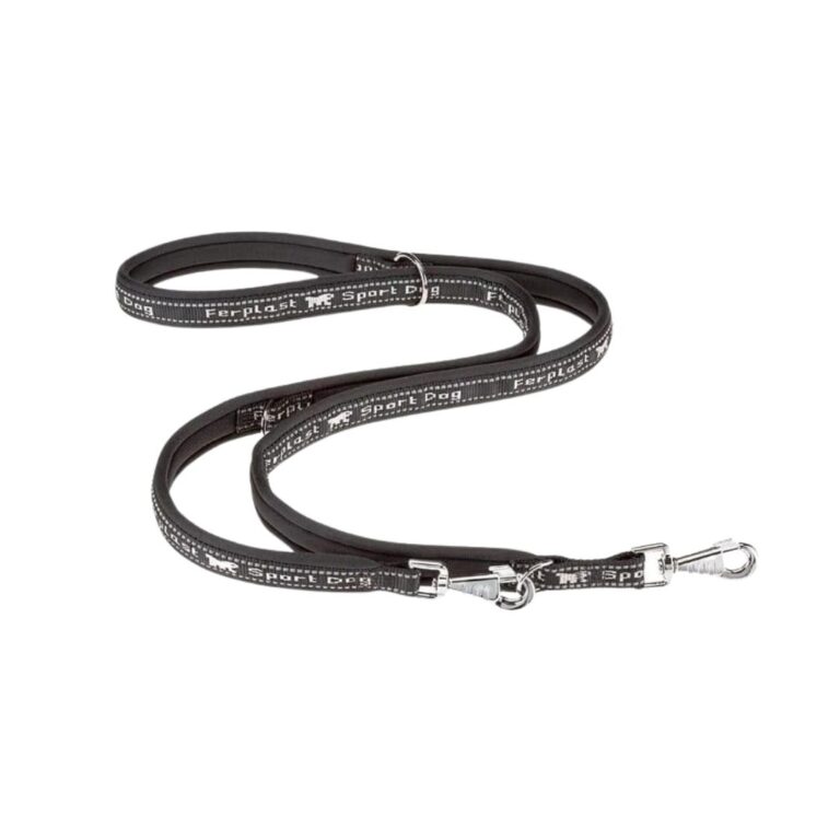 Descubre la correa Ferplast Sport Dog 200 cm gris, ideal para perros medianos y grandes. Ajustable, reflectante, cómoda y resistente. ¡Perfecta para adiestramiento y paseos seguros!
