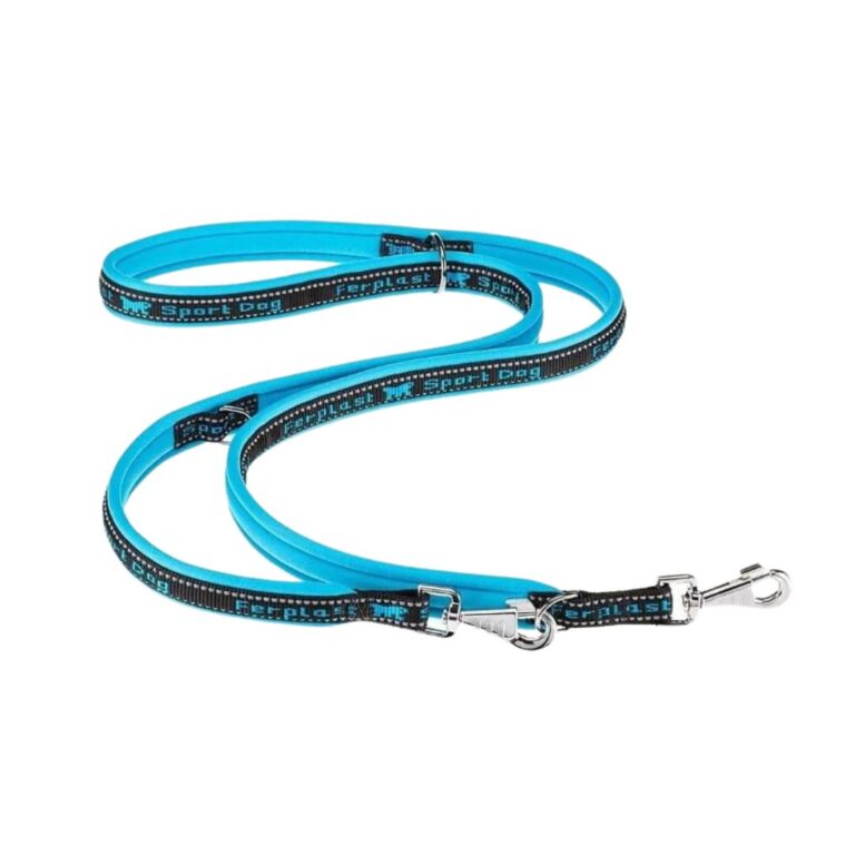 Compra la correa Ferplast Sport Dog GA25-200 en azul. Acolchada, reflectante y resistente, perfecta para perros grandes y paseos seguros. ¡Consíguela en Bixoto!
