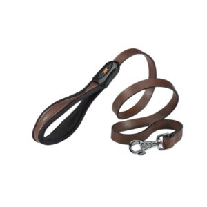 Consigue la correa de cuero Giotto Brown G20 120 con asa ergonómica para un paseo seguro y cómodo. Durabilidad y estilo para tu perro en un solo accesorio.