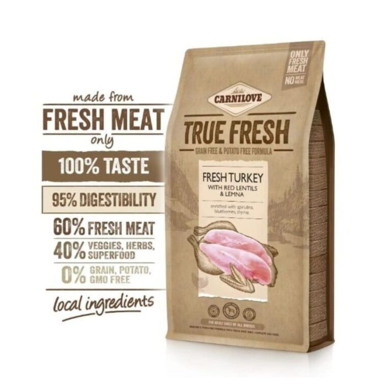 Compra Proteínas Perro Premium Carnilove Canine Adult True Fresh Pescado 1,4Kg con pescado sostenible y ingredientes naturales que apoyan la salud digestiva e inmunológica de perros adultos.