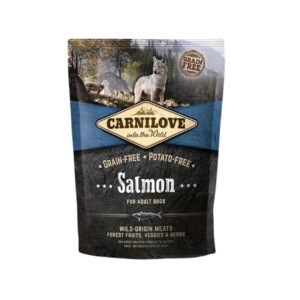 Compra Carnilove Canine Adult Salmon 1,5Kg, alimento sin cereales con salmón de alta calidad para perros adultos. Nutrición equilibrada para salud y vitalidad.