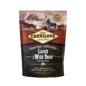 Compra Carnilove Canine Adult Cordero Jabalí 1,5Kg, alimento sin cereales con carne de cordero y jabalí para perros adultos. Nutrición completa y natural para salud y vitalidad.