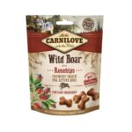 Compra Carnilove Canine Crunchy Snack Jabalí & Rosa Mosqueta, snack crujiente y nutritivo para perros con carne de jabalí y antioxidantes de rosa mosqueta. Premio saludable y natural.