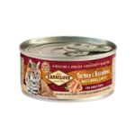 Carnilove Feline Adult Pavo Reno es un alimento húmedo completo para gatos adultos, con proteínas naturales de pavo y reno. Caja práctica con 12 sobres de 100g para una nutrición óptima.