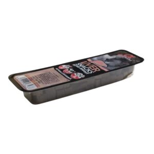 Premios semihúmedos para perros con hígado fresco. Alpha Spirit Snack Liver 16x35g es ideal para entrenar y consentir a tu perro. Sin cereales, sin gluten, 100% natural.