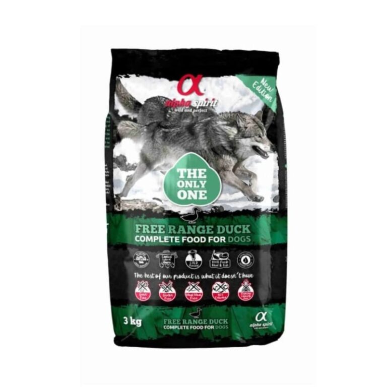 Pienso natural para perros adultos sin cereales ni gluten. Con carne fresca de pato, alto en proteínas, omega-3, glucosamina y taurina. No extrusionado.