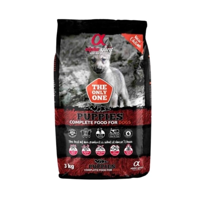The Only One Puppies 3kg es un alimento completo para cachorros, elaborado con carne y pescado frescos, libre de cereales y gluten. Nutrición natural y artesanal para un crecimiento saludable y lleno de energía.