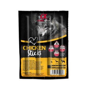 Alpha Spirit Barritas de Pollo (16x4Uds), snack natural para perros de todas las razas. Sin cereales ni gluten, con carne fresca de pollo. Alta palatabilidad y fácil digestión.