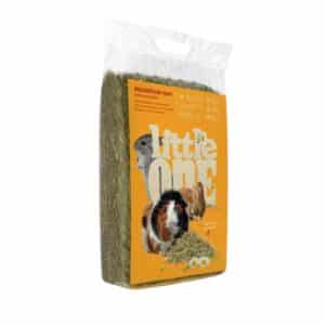 Heno de montaña con manzanilla natural para conejos y roedores. Favorece la digestión, reduce gases y tiene propiedades antiinflamatorias suaves. Presentación de 400g.