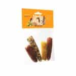 Snack 2 en 1 para roedores: ofrece mini mazorcas crujientes o conviértelas en palomitas. Little One 130 g, diversión y nutrición natural para tu mascota.
