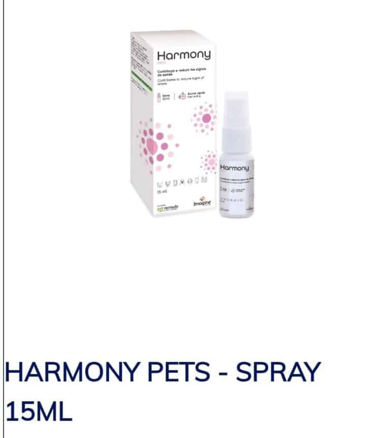 El spray Harmony Pets 15 ml es una solución práctica y natural para reducir el estrés en mascotas durante viajes, paseos o visitas al veterinario. Efecto rápido, seguro y multiespecie.