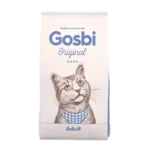 Gosbi Original Cat Adult 3 kg es un pienso natural para gatos adultos, con ingredientes de calidad que favorecen la digestión, el pelaje brillante y el bienestar general. Ideal para alimentación diaria.