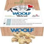 Hueso Woolf para perros con glucosamina, condroitina, probióticos y L-carnitina. Sabor ternera y vegetales. Apoya articulaciones, digestión y metabolismo. Snack funcional natural.