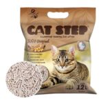 Arena para gatos ecológica hecha de tofu. Alta absorción, control de olores, aglomerante y biodegradable. Formato de 5,4 kg. Natural y segura.