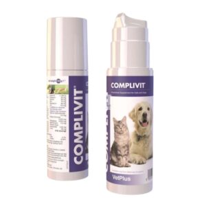 Descubre COMPLIVIT 150 ml, un suplemento nutricional en pasta para perros y gatos con bajo apetito. Rico en calorías, vitaminas, aminoácidos y prebióticos. Ideal para recuperación y soporte energético.